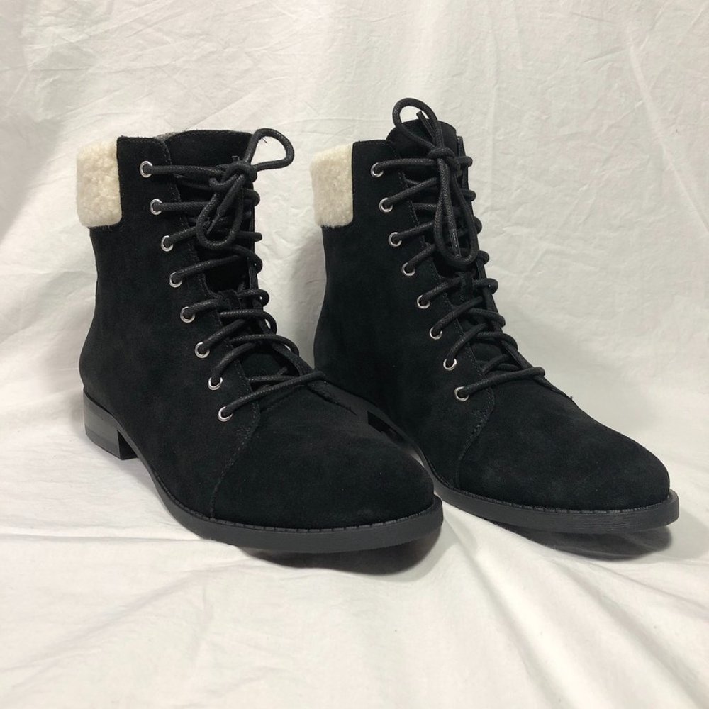 Sole Society  Nadima Suede Lace-Up Ankle Boots New